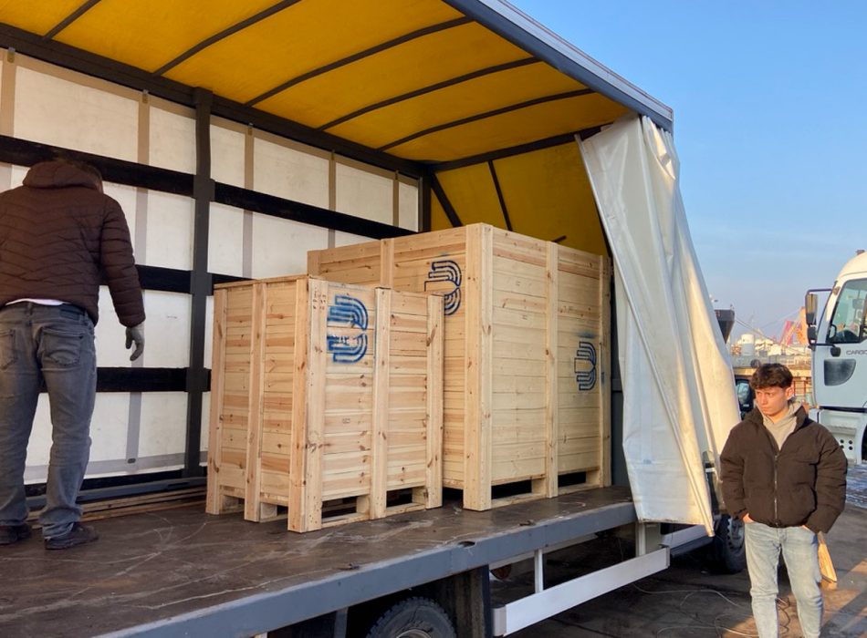 Bravo Ship logistics team in action, delivering ship spares with precision and care in Istanbul.
