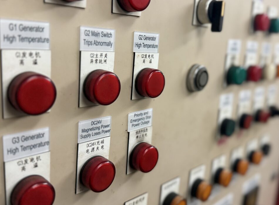Bravo Ship technical engineer performing alarm monitoring system repair and calibration onboard a vessel in Turkey.